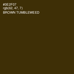 #3E2F07 - Brown Tumbleweed Color Image